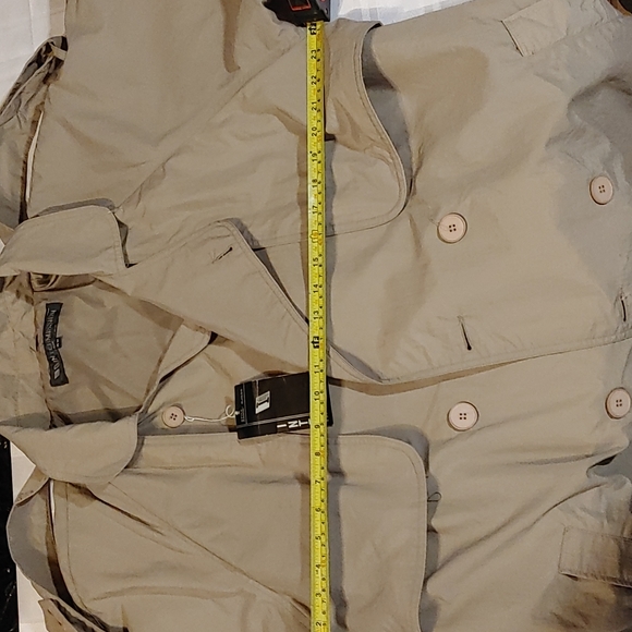 NWT Intermission Tan Trench Coat Size Medium - Picture 12 of 14